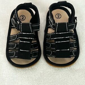 Black Kids Sandals